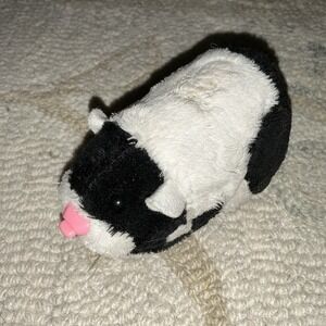 Zhu Zhu Pets Winkie Hamster Black White Motorized Cepia 2008 Tested Works Great!